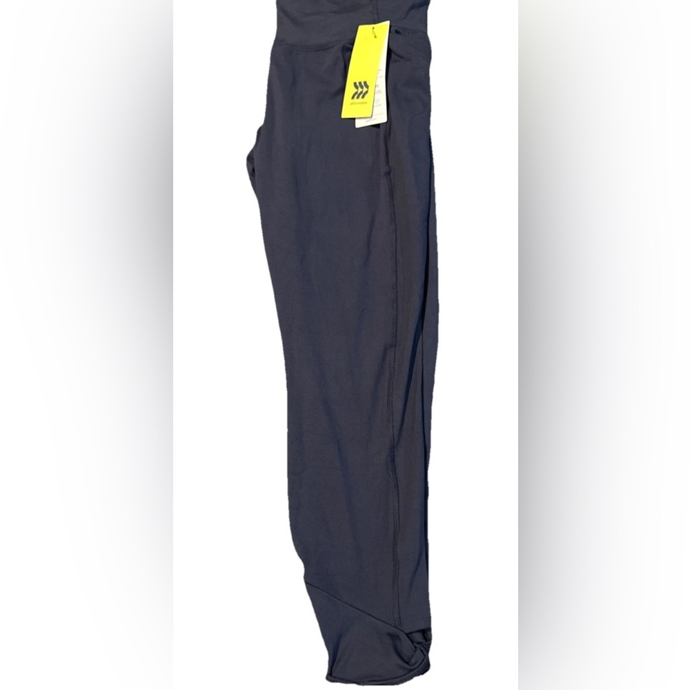 High Rise Leggings Gray Women’s Large Leggings Pockets Power Mesh Waist Workout